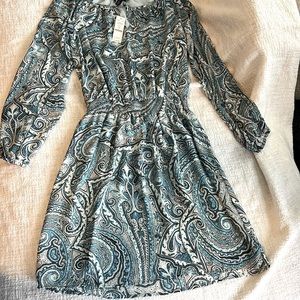 Teal blue, White House, Black market dress